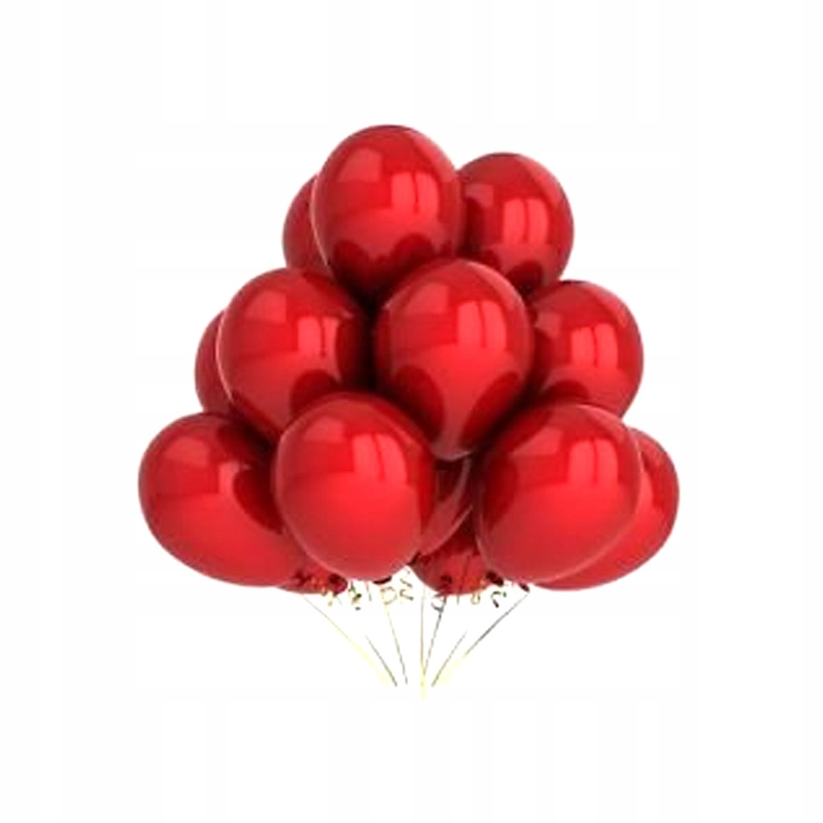

Balony metaliczne Czerwone Duże 30cm 10 szt