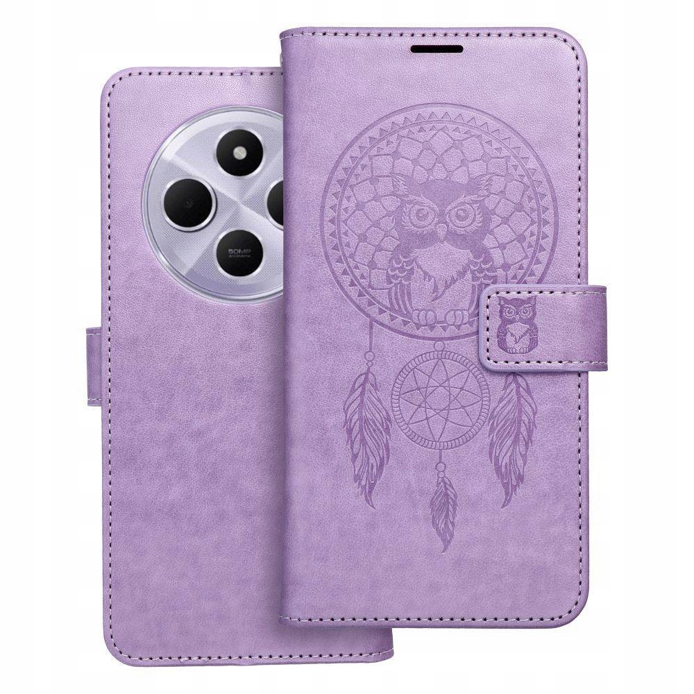 Etui Mezzo Book Do Xiaomi Redmi 14C Łapacz Snów Fioletowy
