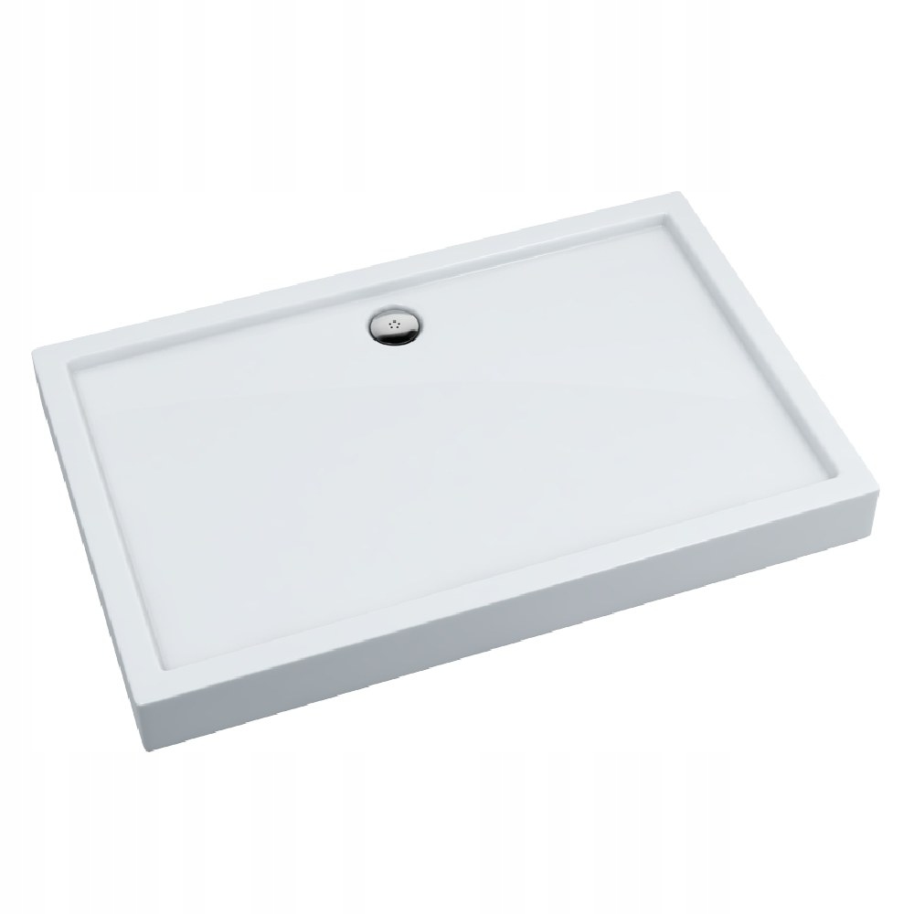 Brodzik akrylowy "Competia" Stabilsound Plus 80x90x14 cm prostokątny