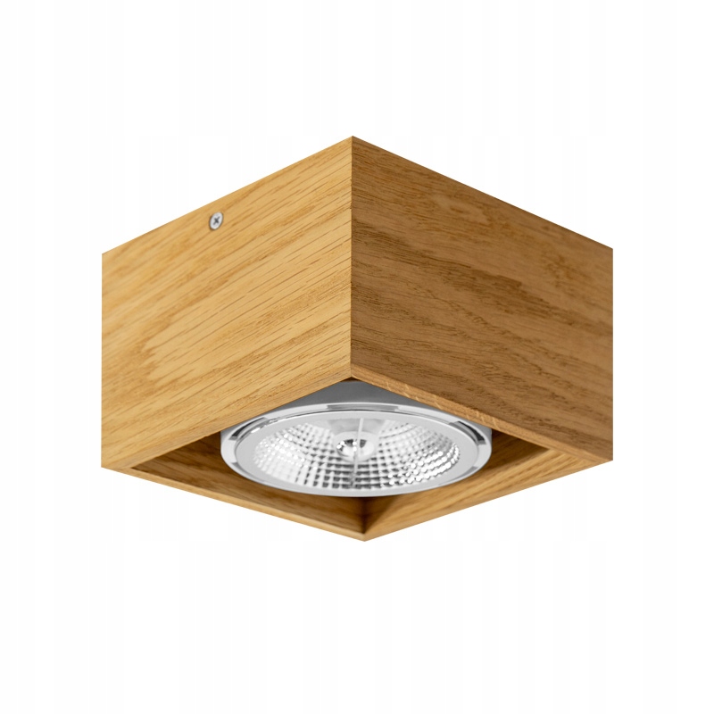 Spotové svítidlo 15x15 cm Dubové GU10 Led Nástěnné Stropní Svítidlo Halogenové