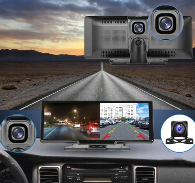 RADIO MONITOR APPLE CARPLAY ANDROID AUTO KAMERA COFANIA WIDEOREJESTRATOR Kod producenta 1026-64