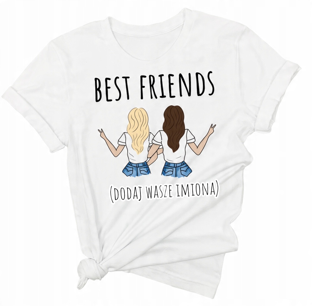 

Koszulka przyjaciółki prezent Bff imiona XXL/3XL