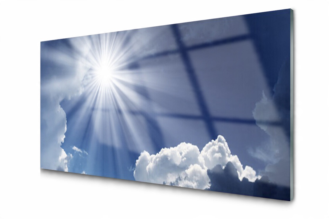 

Panel szklany dekor Słońce Niebo 100x50