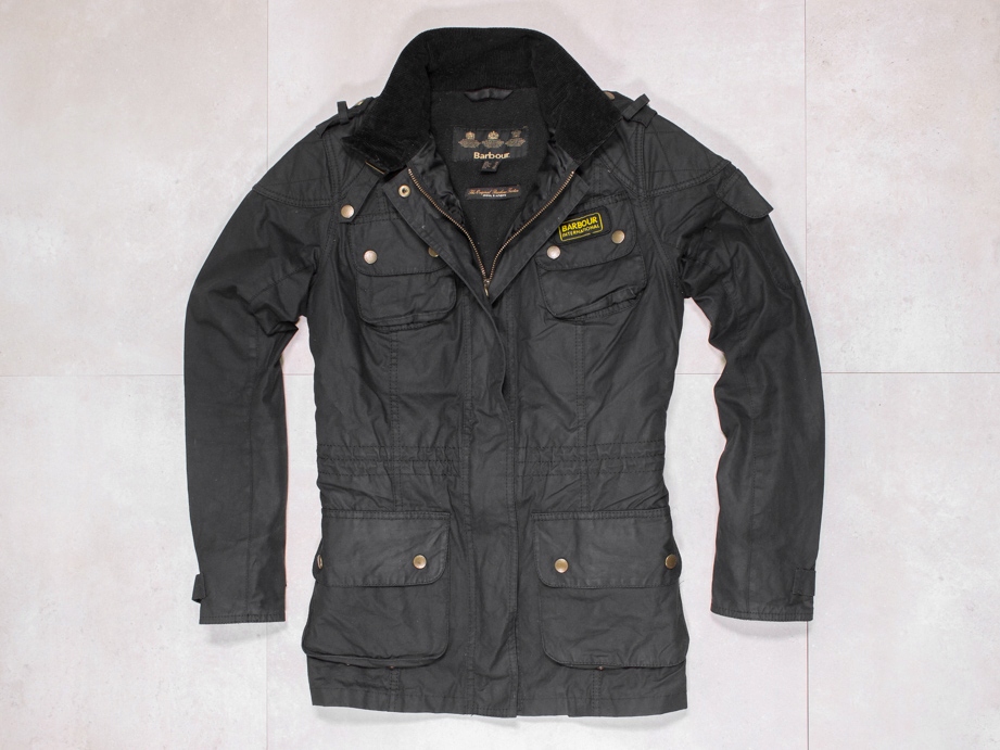 BARBOUR INTERNATIONAL SPEEDWAY WAXED WOSKOWANA 36 Rozmiar 36