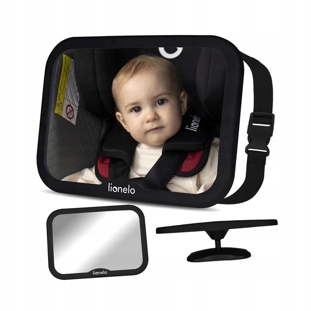 LIONELO SETT LUSTERKO DO OBSERWACJI DZIECKA W AUCIE OBRÓT 360