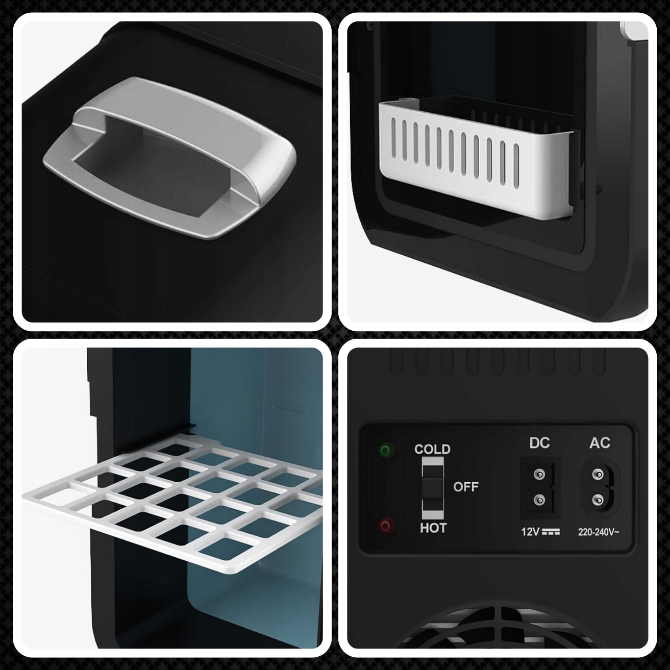 LODÓWKA TURYSTYCZNA PRZENOŚNA 12V 2w1 4L 220-240V DO SAMOCHODU DO DOMU Rodzaj elektryczne