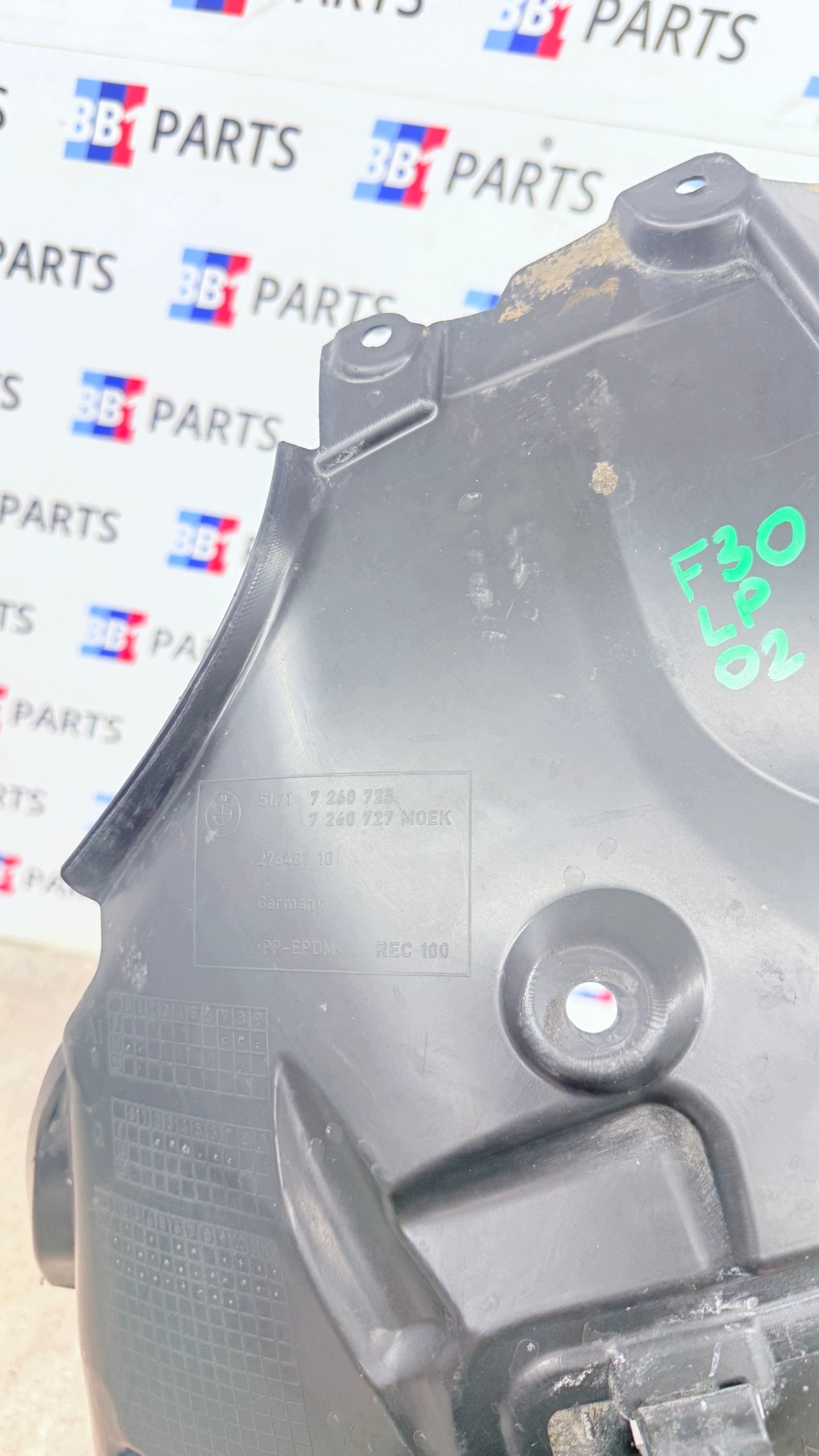 BMW F30 F31 mudguard left left front front 7260725 7260397