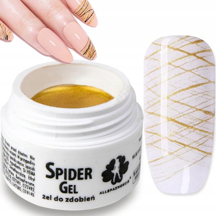 

Spider Gel Allepaznokcie Gold żel uv do zdobień