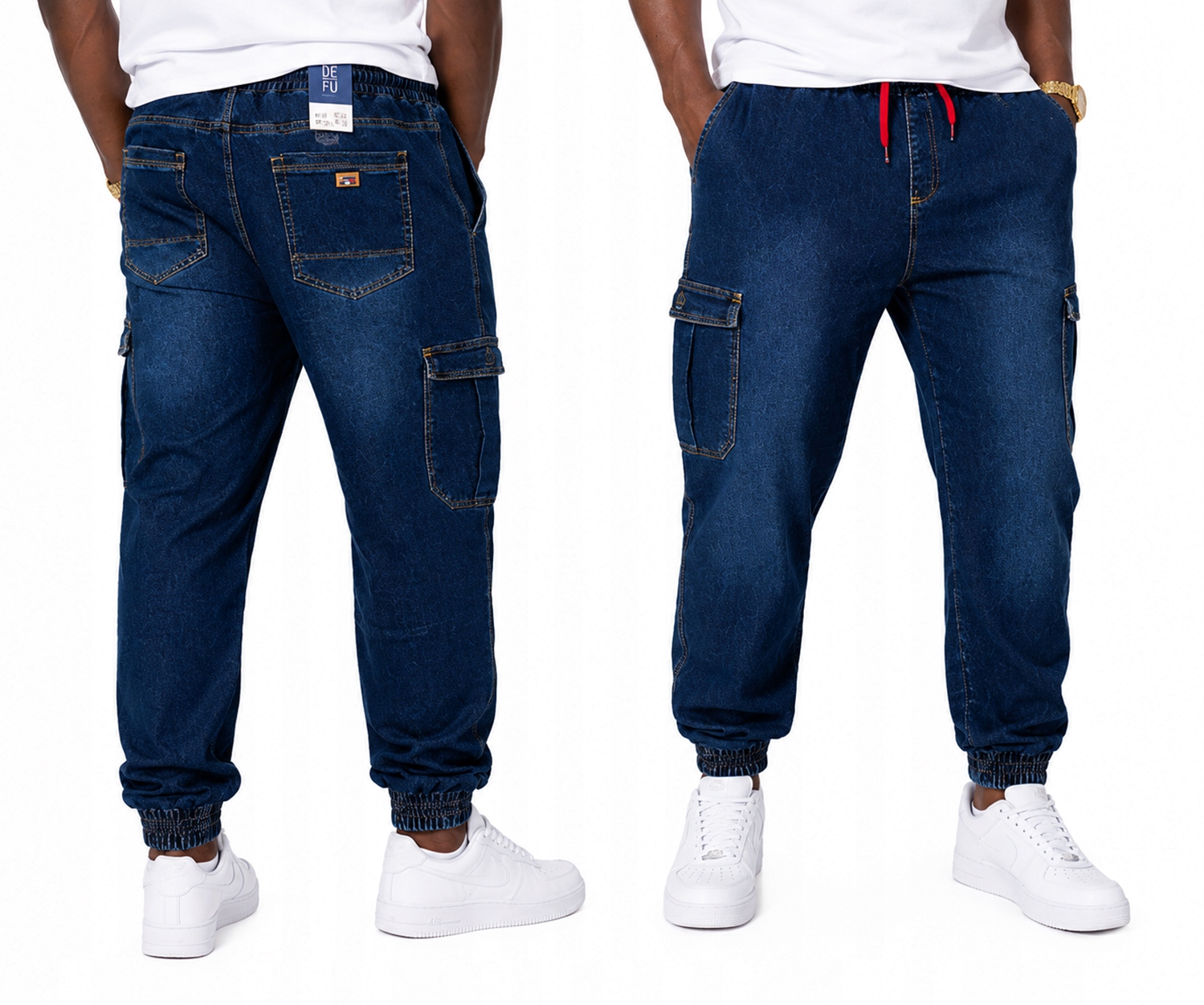 4XL Módní Joggery kalhoty Kapsáče Džíny Tommy Baggy Pas do 114 cm