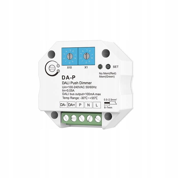 Ściemniacz sterownik Dali Push-dim 100-240VAC