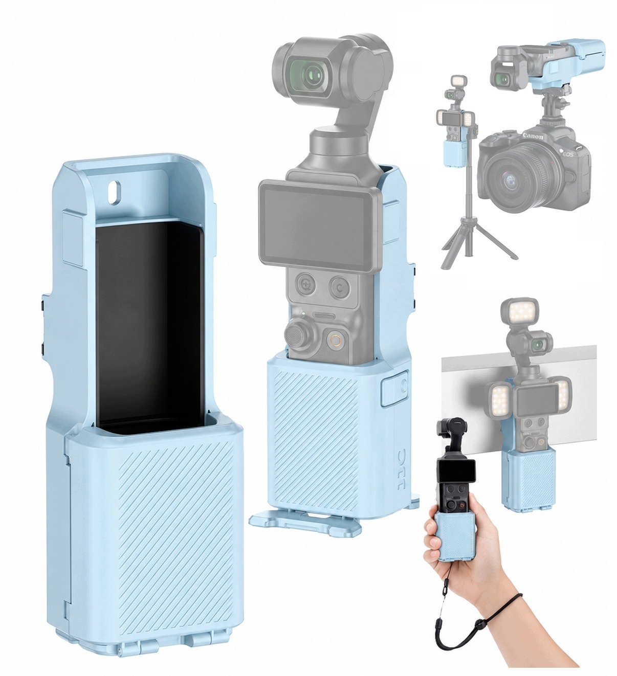 Pouzdro s držákem pro Dji Osmo Pocket 4 3 magnetické 2v1 ochranné pouzdro Jjc