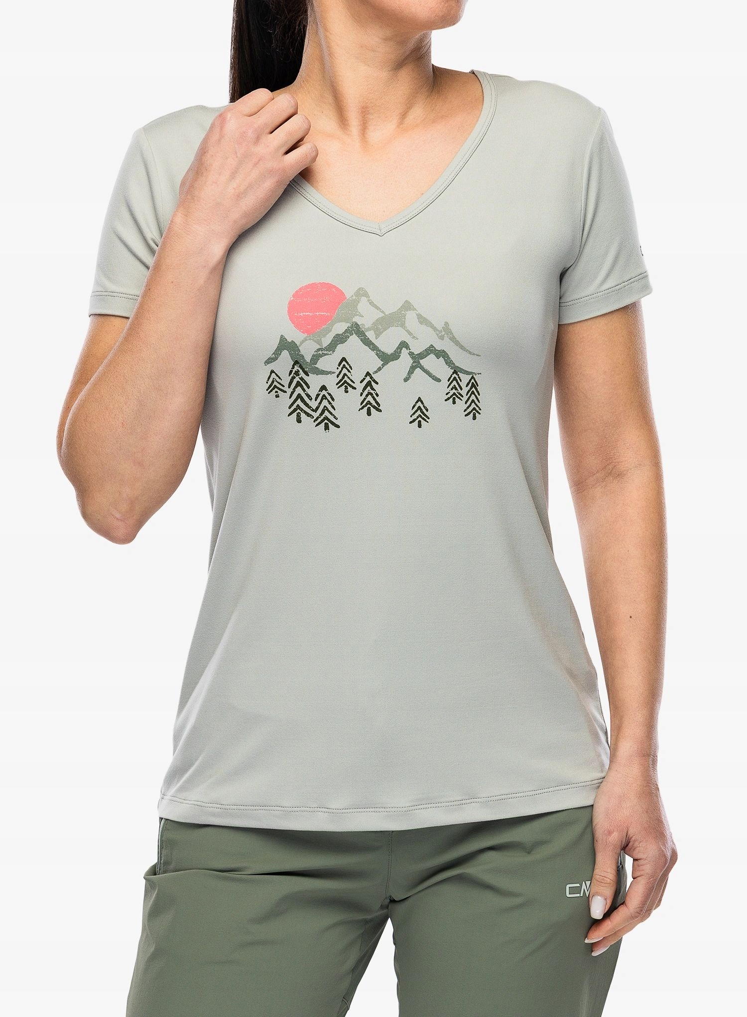 Dámské s potiskem s potiskem Cmp Missy T-Shirt pistacchio 40 (M)