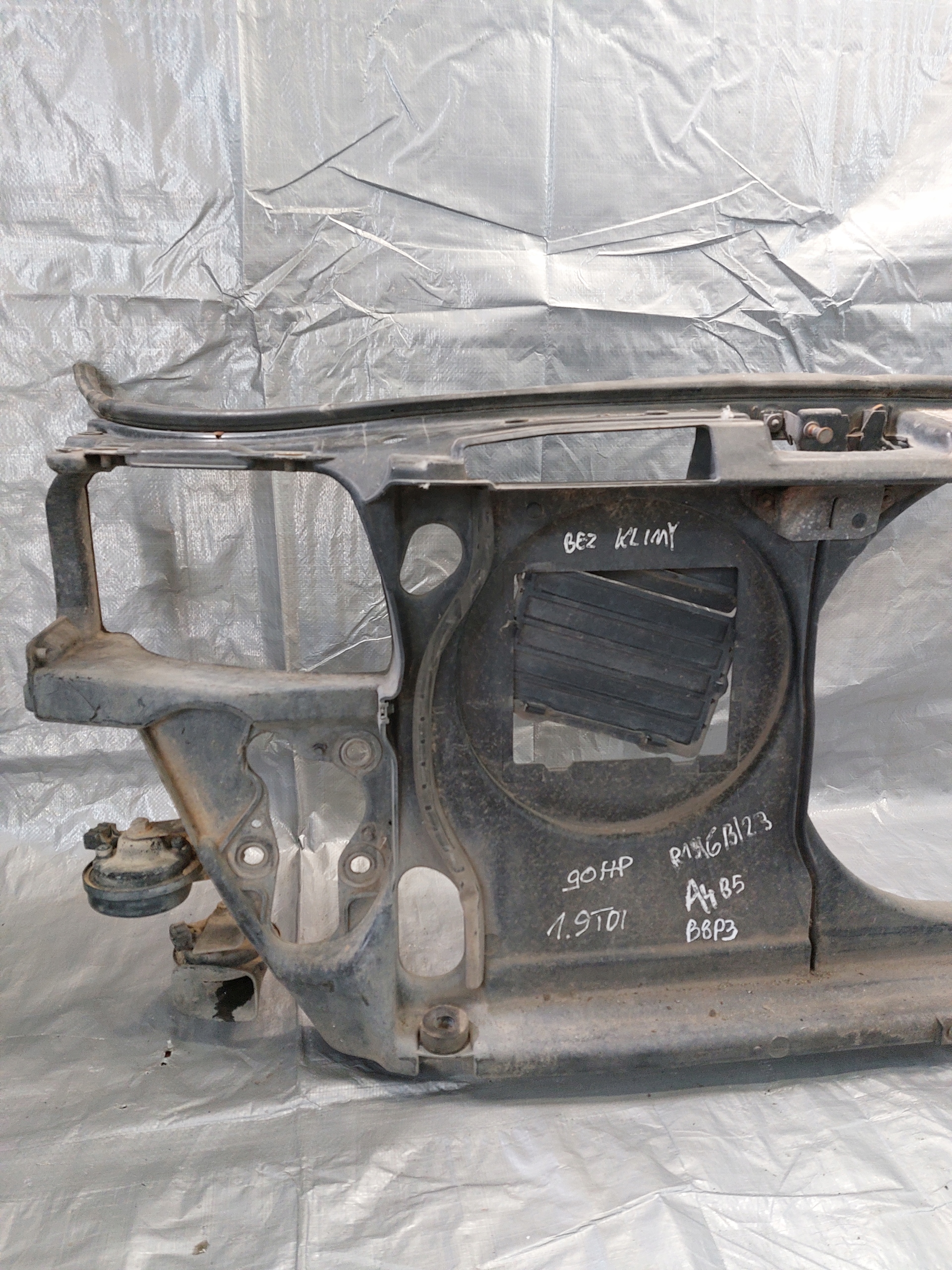support panel for radiators pillar AUDI A4 B5