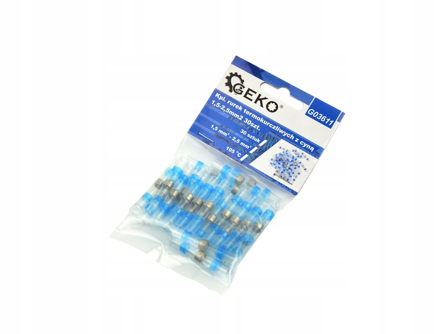 30x Złączki Rurki Termokurczliwe z Cyną 1,5-2,5mm2 Wodoodporne