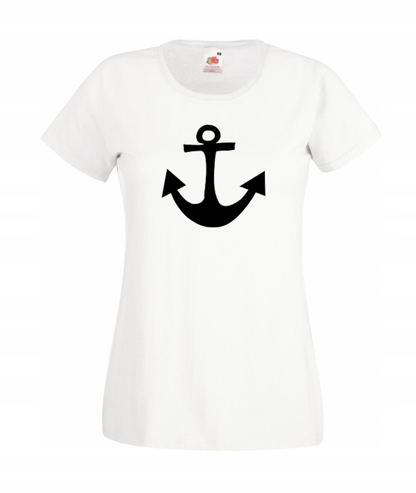 

XXL Koszulka Damska Kotwica Marynarz Kapitan Wzór