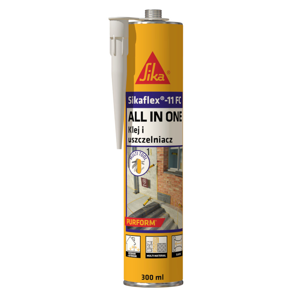 Sika Sikaflex 11FC Klej Uszczelniacz Poliuretanowy Szary 300 ml x 12 szt.