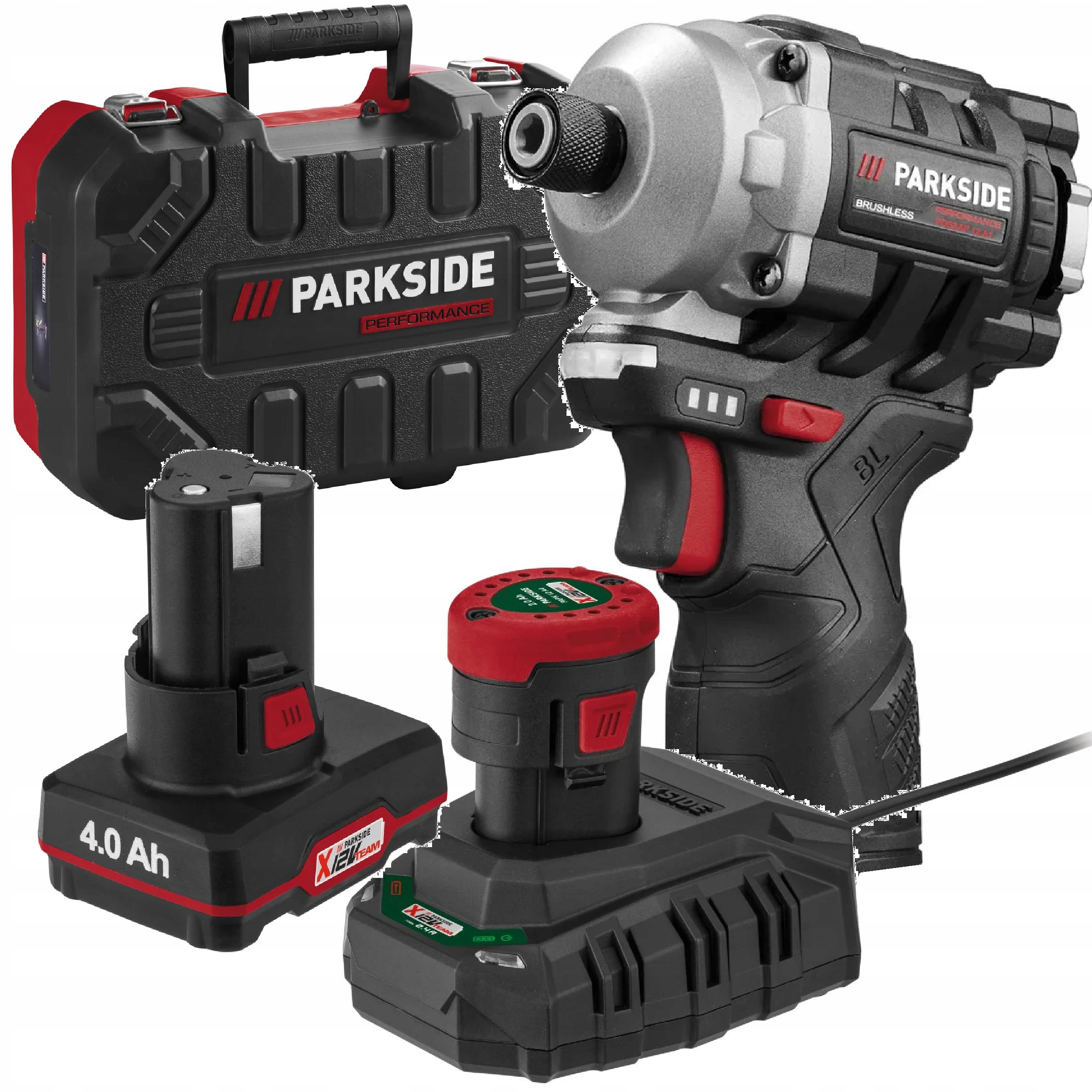 Akumulatorowa zakrętarka Parkside Pdssap 12 akumulatory 2ah 4Ah Komplet