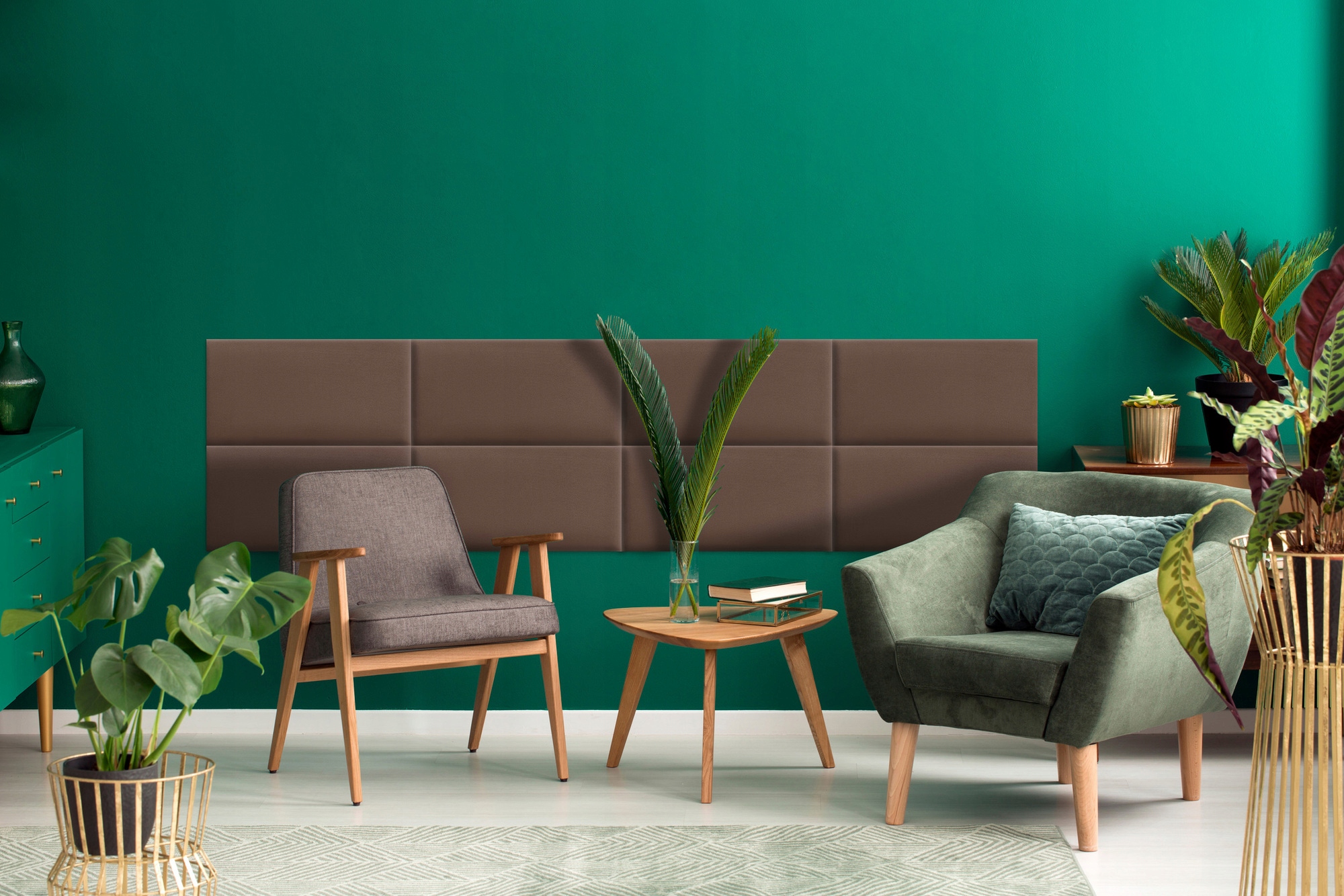 Panele Tapicerowane Brązowy 70x30 odporny na UV panel ścienny tapicerowany Stan opakowania oryginalne