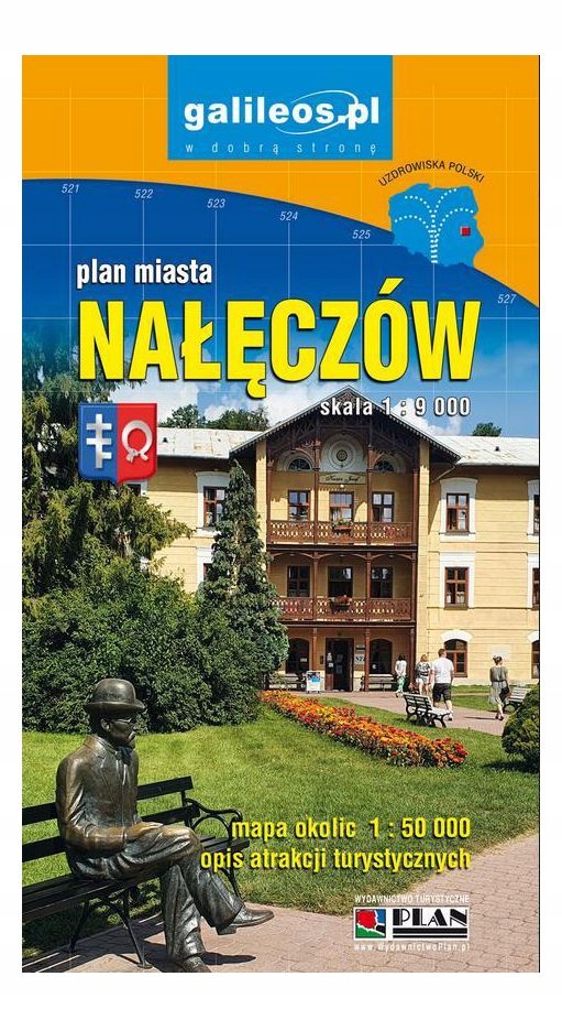 NAŁĘCZÓW - PLAN MIASTA I MAPA OKOLICY