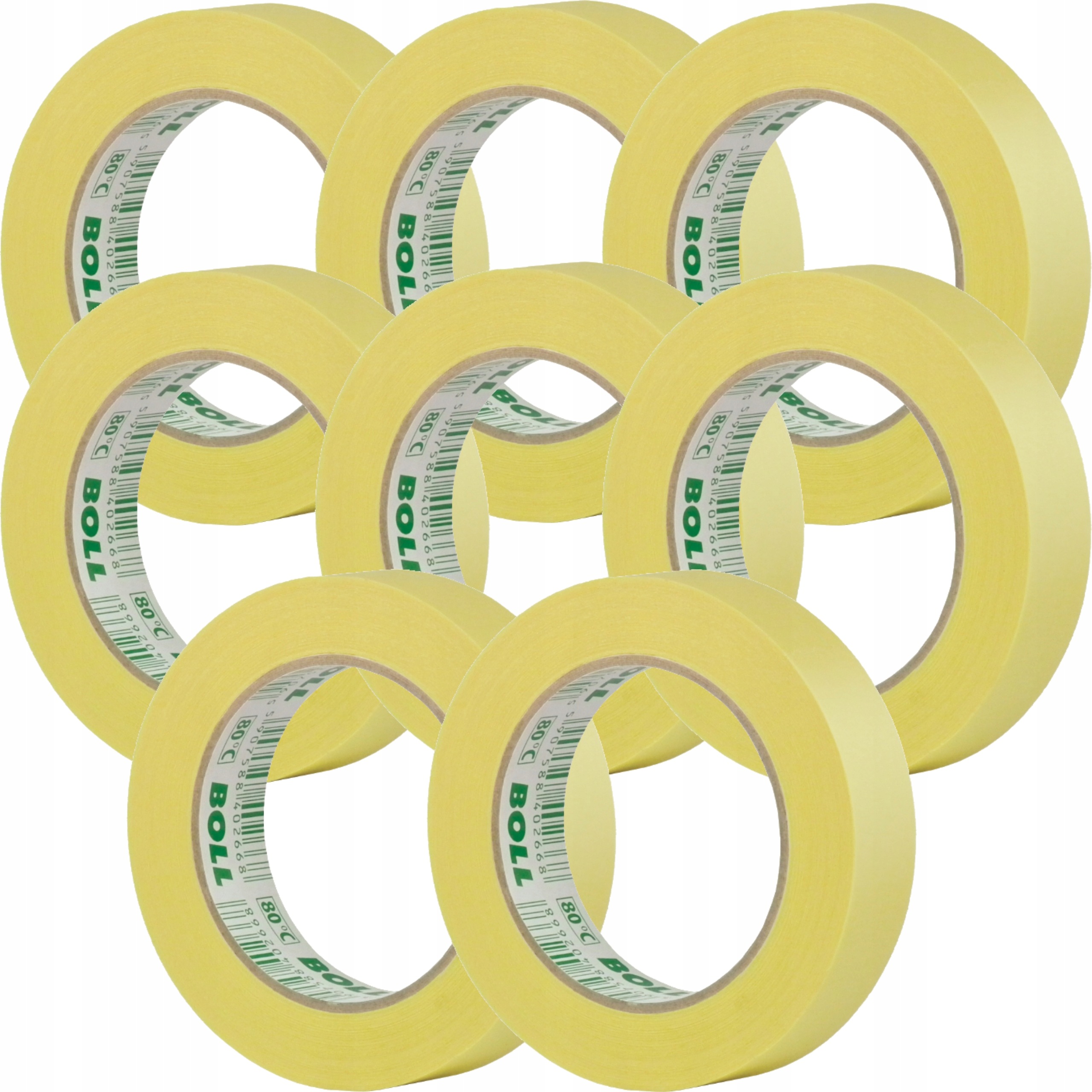 Taśma Lakiernicza Maskująca Papierowa Malarska 25MM 50M 80C 10X 004002 Boll