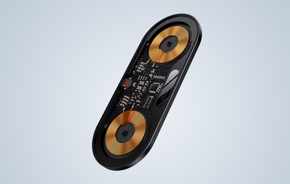 BASEUS SZYBKA INTELIGENTNA ŁADOWARKA INDUKCYJNA QI BEZPRZEWODOWA 2W1 20W Liczba urządzeń ładowanych jednocześnie 2