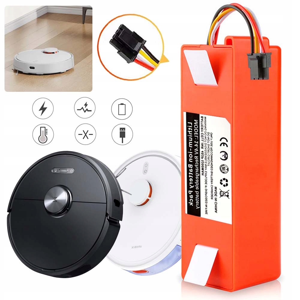 5200MAH Li-ion Akumulátor Výměna Pro Xiaomi Roborock S50 S51 S55 Vysavač