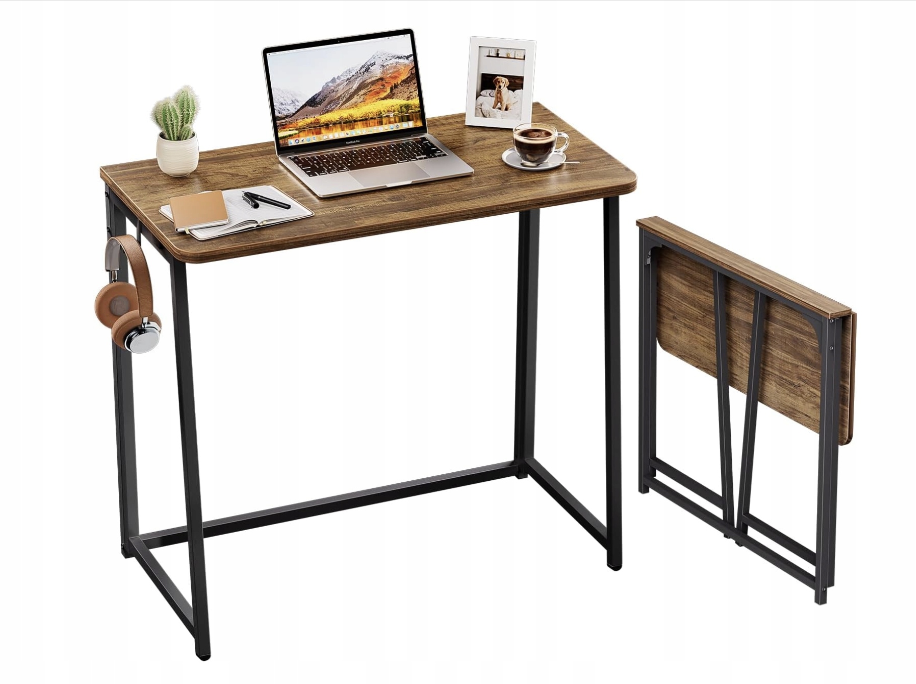 Skládací Počítačový Stůl 80 CM Malý Pro Malé Místnosti K Notebooku
