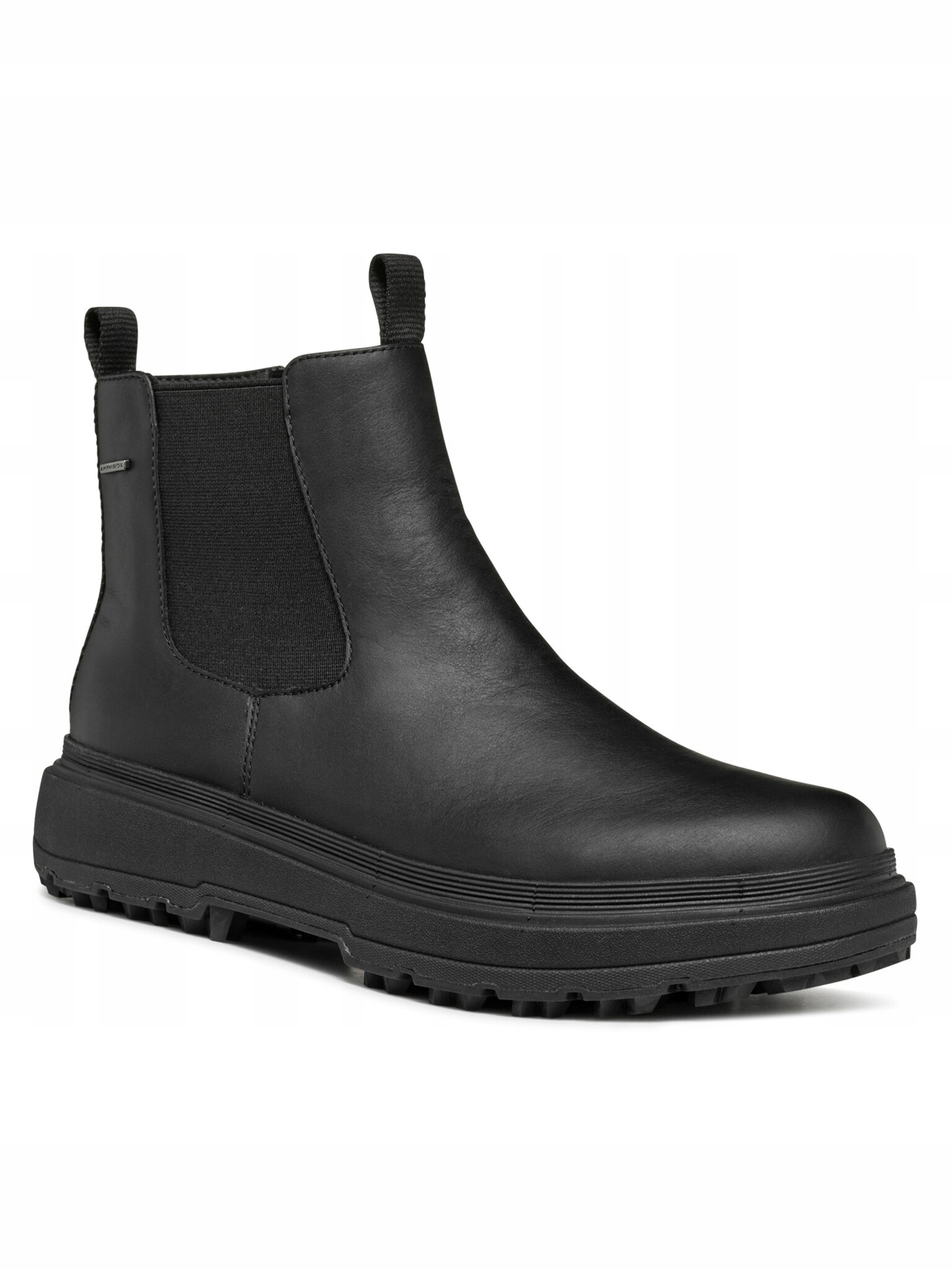 Geox Kotníkové Boty Černé Nad Kotník Se Zipem A Kůží 40 J3E