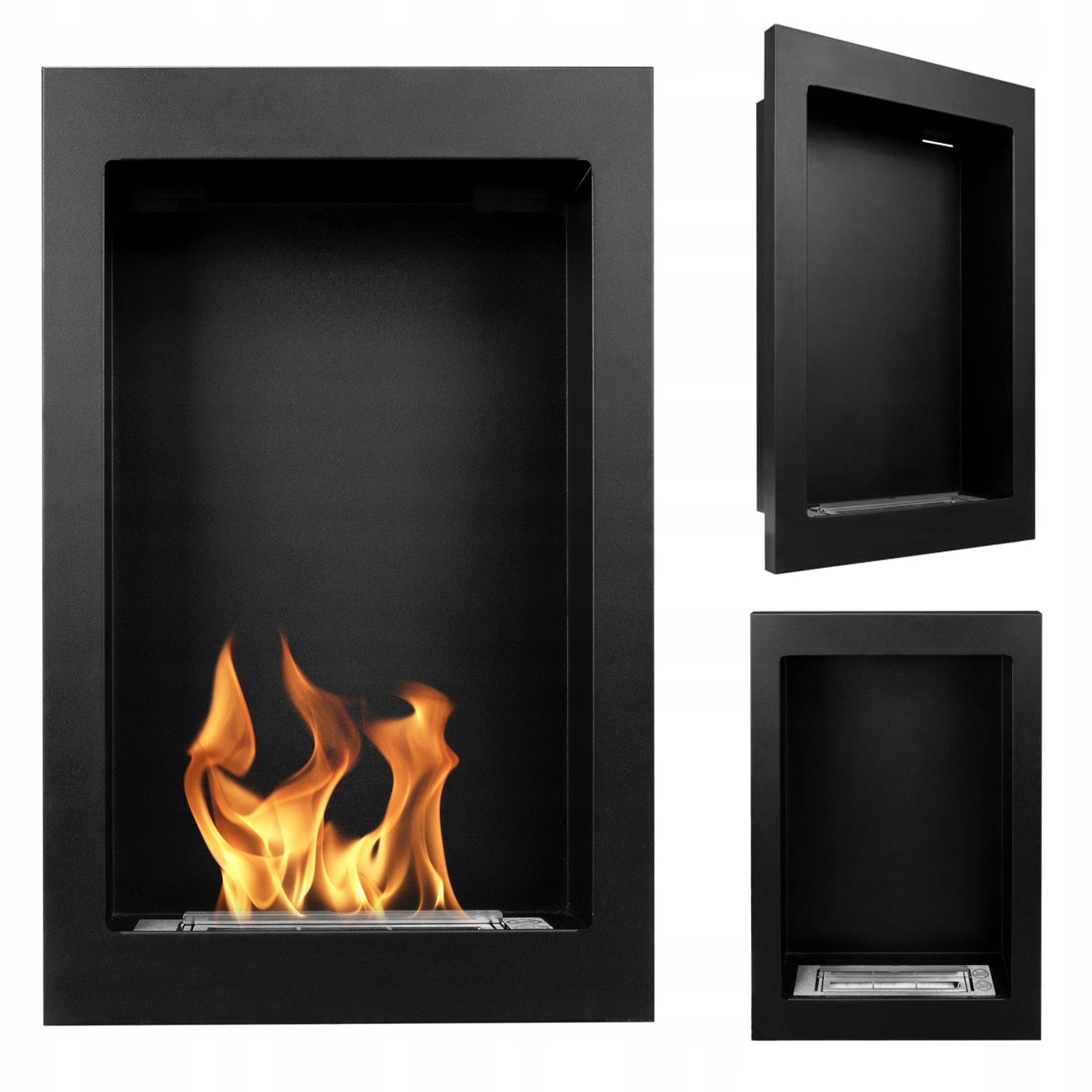 Závěsný Biokrb Vertikální Černý Strukturovaný Mat Na Biopalivo Eco