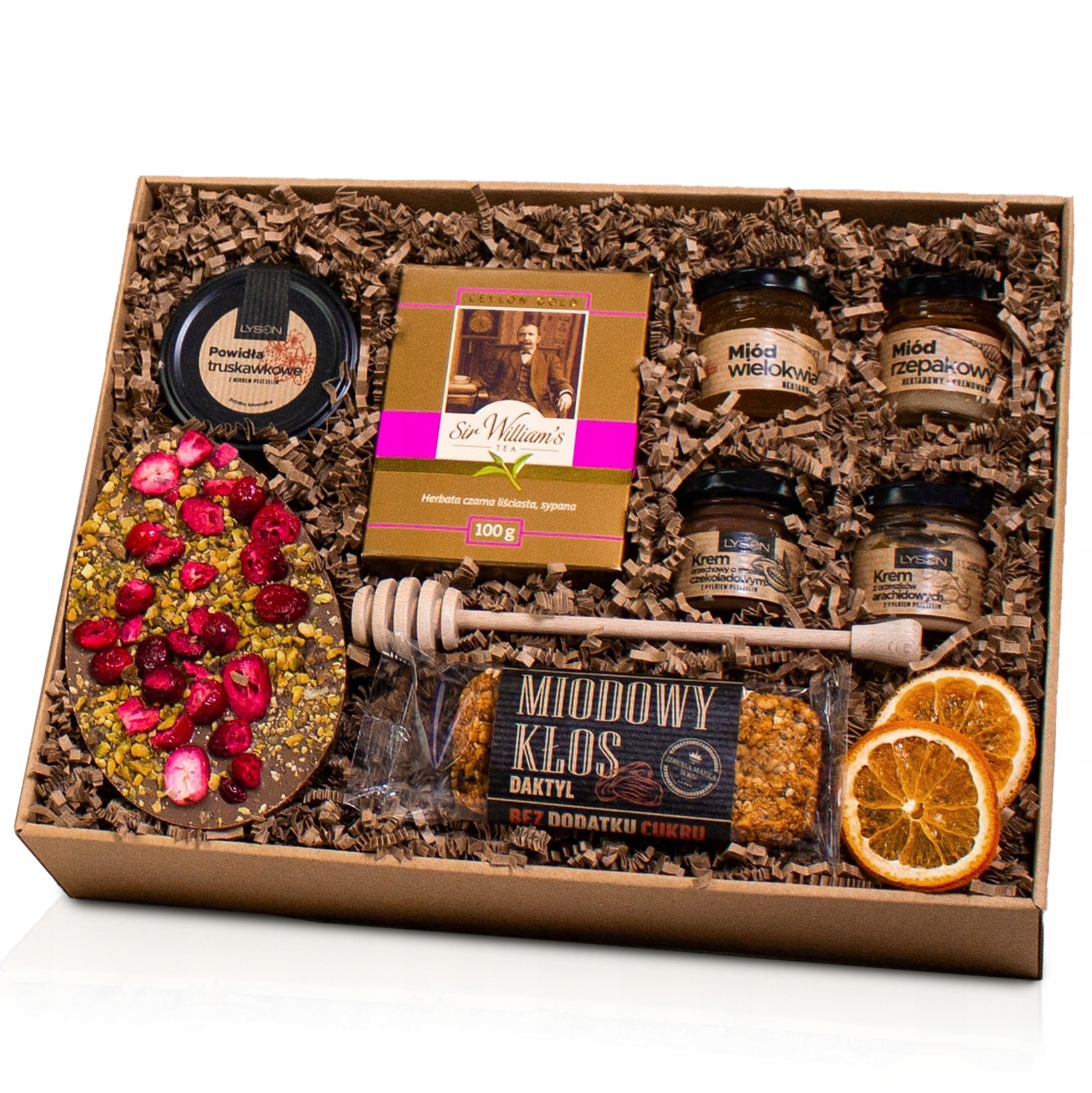 Velikonoční Dárkový Koš na Velikonoce s medem a čokoládou