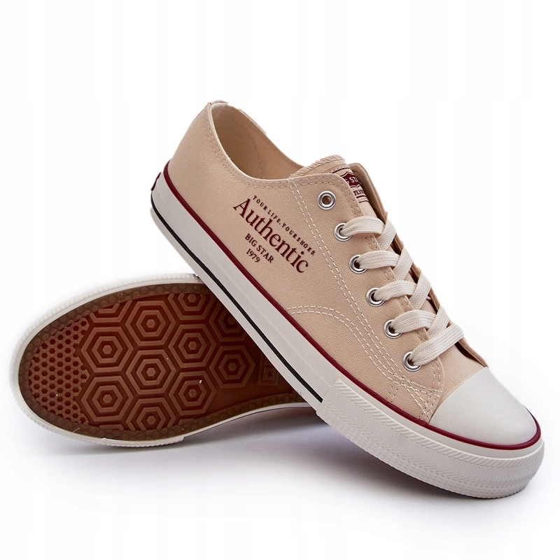 Pánské Klasické Tenisky Big Star NN174058 Béžové 45