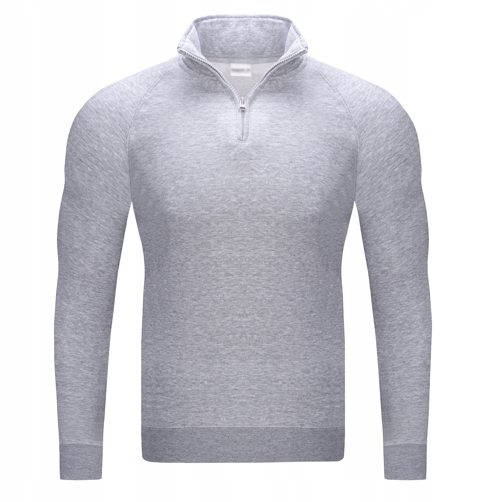 BL03 r. L GŁADKA ROZPINANA BLUZA ZE STÓJKĄ