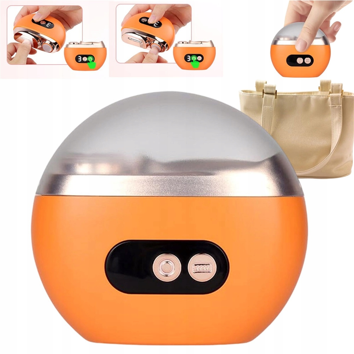 Elektrická Řezačka S Led Osvětlením, 3 Úrovně Rychlosti, Oranžová