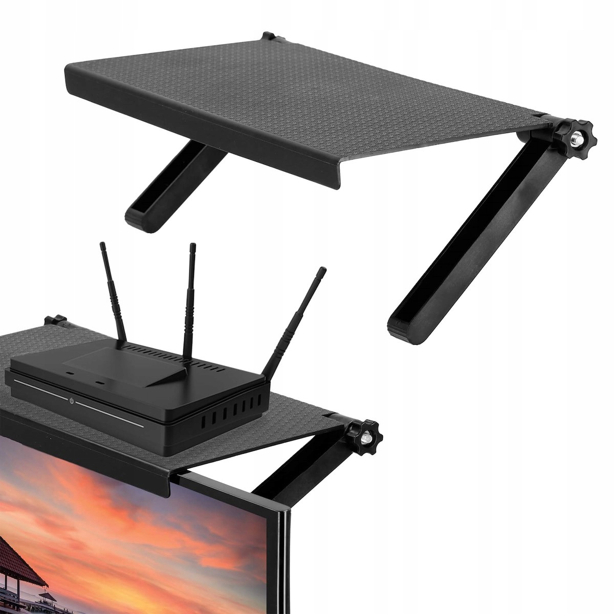 

Półka Nakładana Na Monitor Tv Uchwyt Dekoder Dvb-t