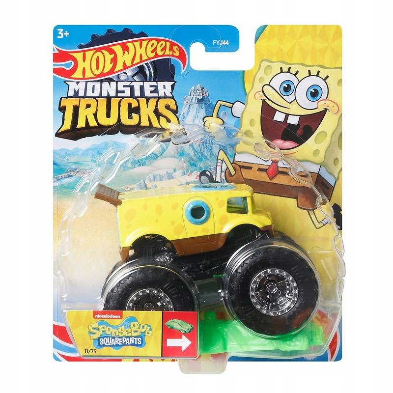 

Hot Wheels Monster Truck Pojazd 1:64 SpongeBob Sq