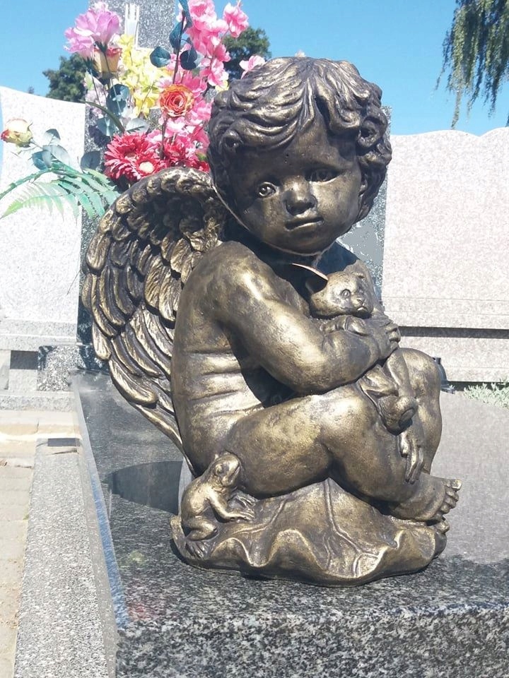 Ozdoba na Cmentarz Anioł na Grób Figura Betonowa
