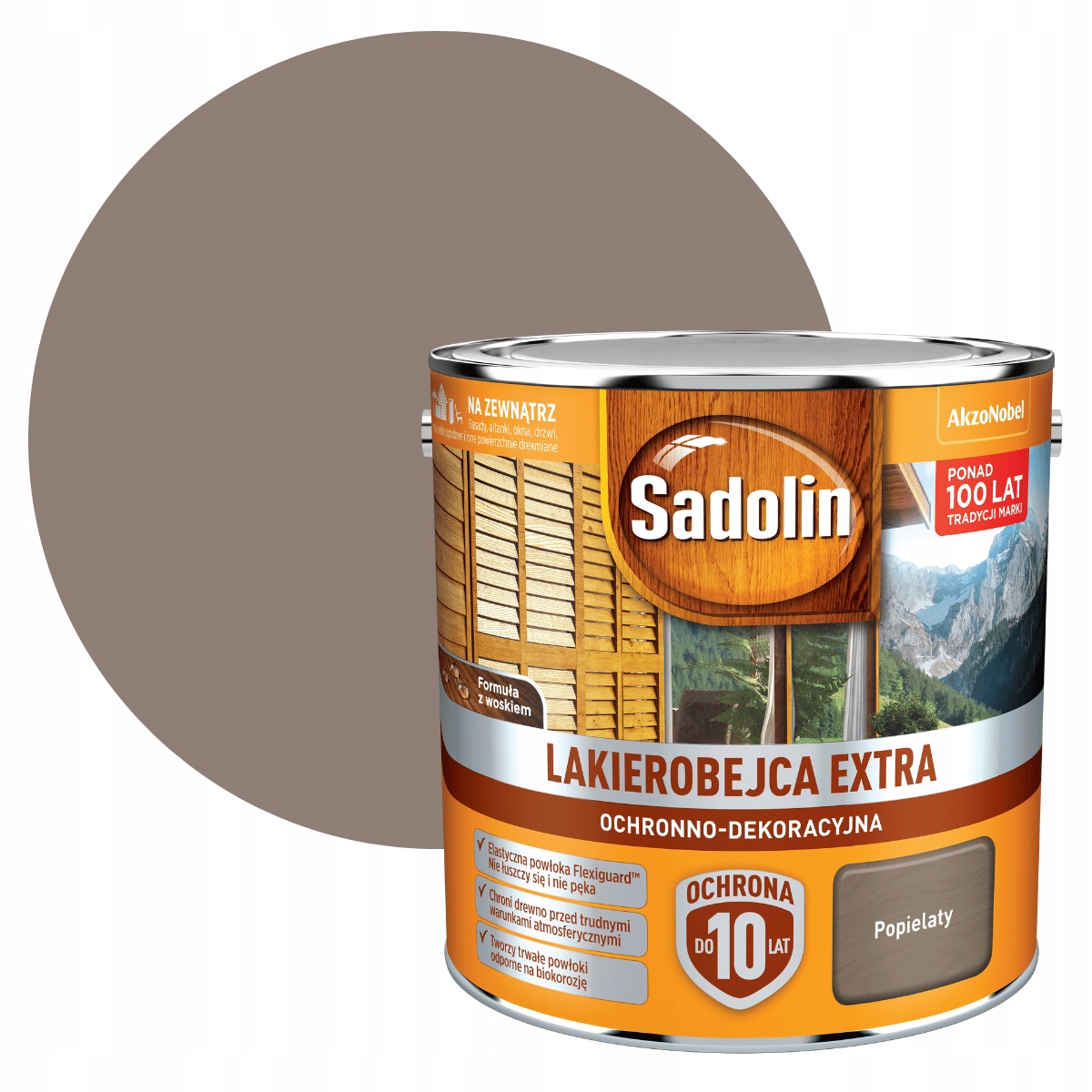 Sadolin Extra 2,5L Lakierobejca Popielaty