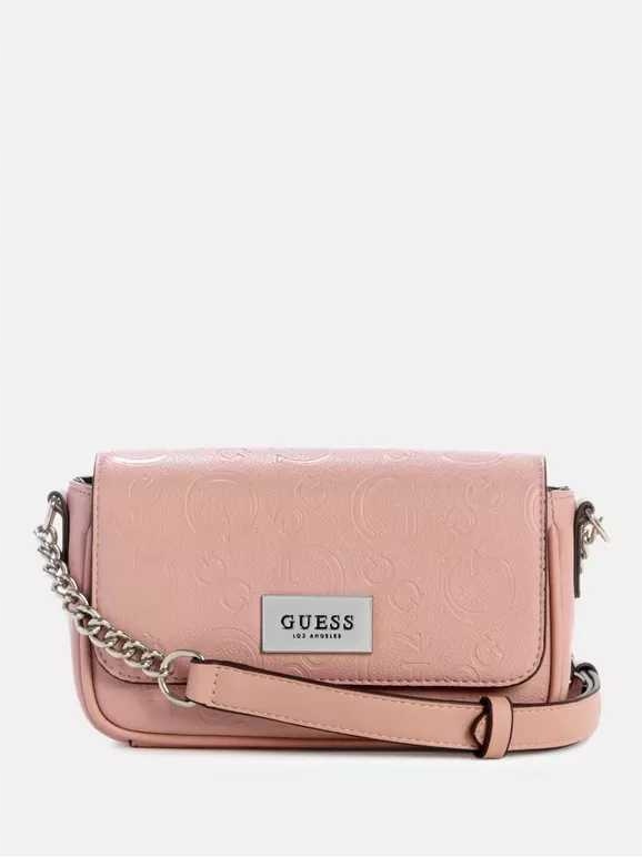 Guess dámská kabelka,crossbody Adie Mini růžová