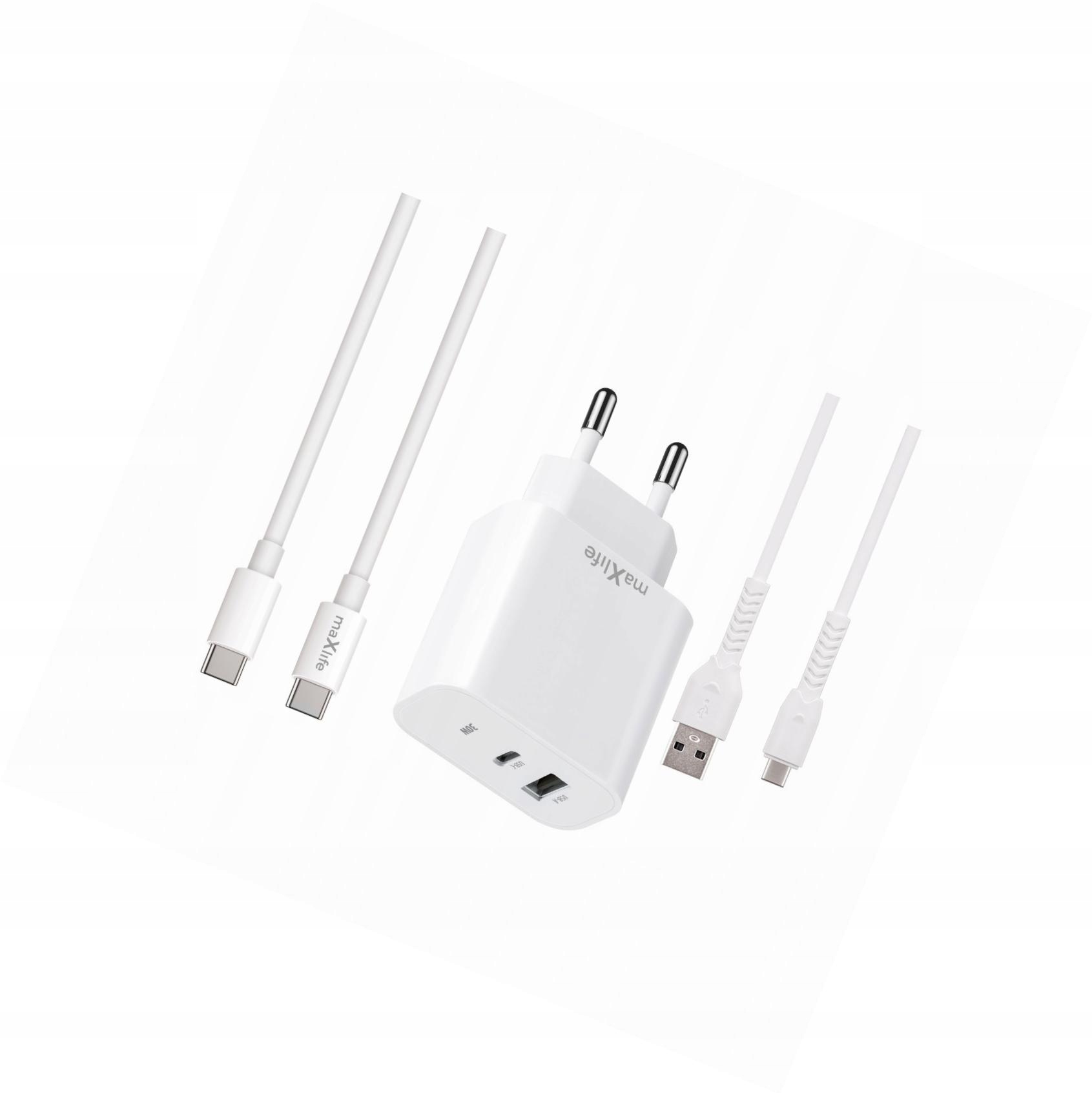 Szybka ładowarka 30W 2 wejścia z dwoma kablami Usb-c do Samsung Galaxy A15