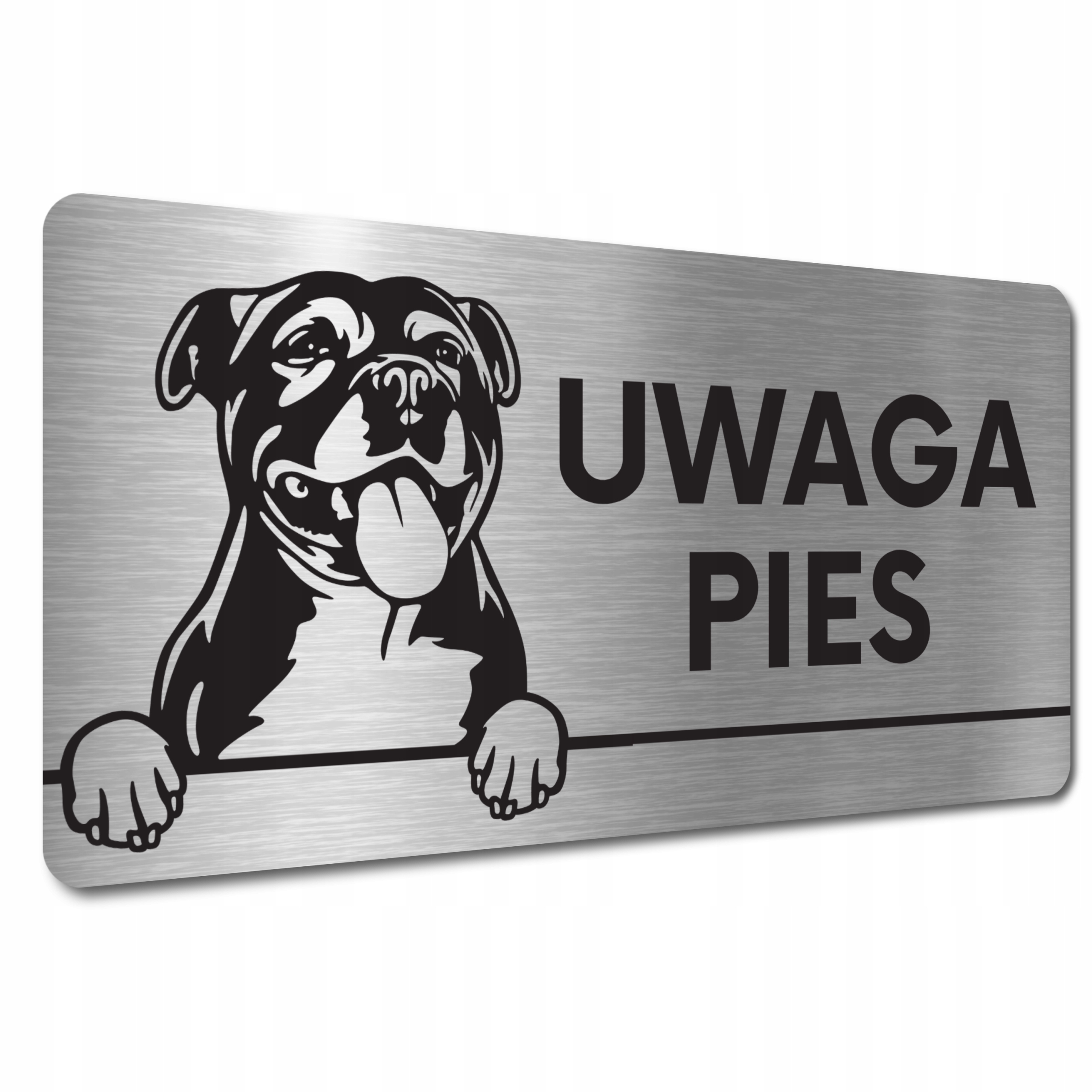 

Tabliczka Uwaga Pies Staffordshire Bull Terriers