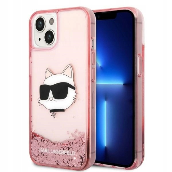 Pouzdro Karl pro Lagerfeld KLHCP14MLNCHCP iPhone 14 Plus 15 Plus 6,7" růžové/