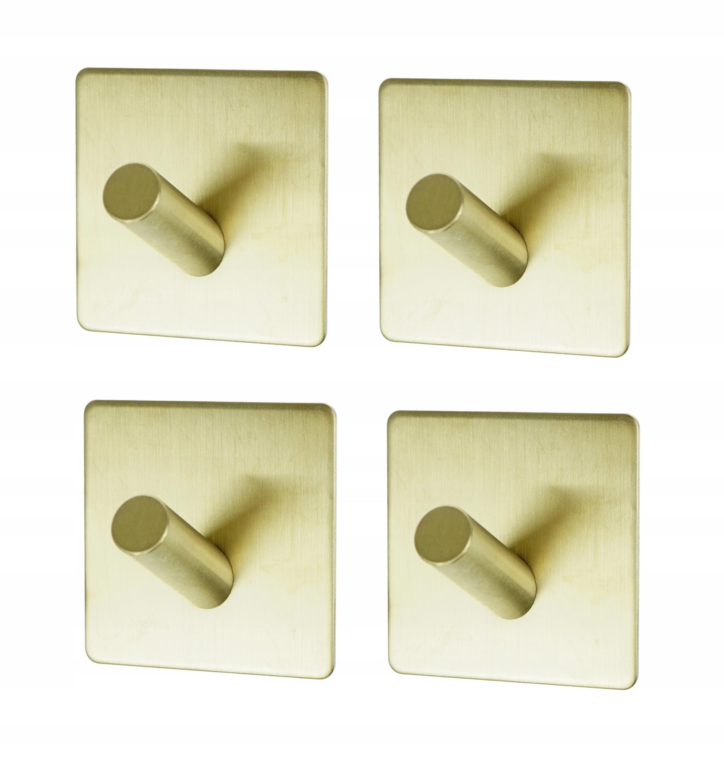 

4x Wieszak łazienkowy haczyk samoprzylepny mosiądz