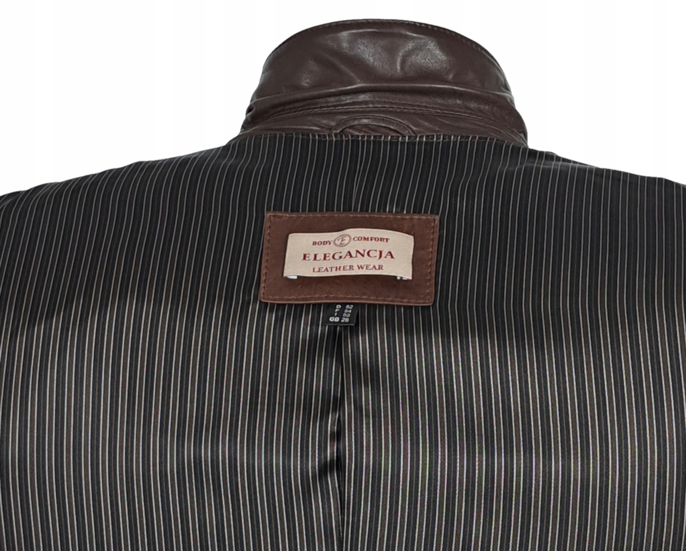 SKÓRZANA Marynarka MĘSKA 52 ELEGANCKA BRĄZOWA NATURALNA SKÓRA OWCZA NOWA Rodzaj jednorzędowy