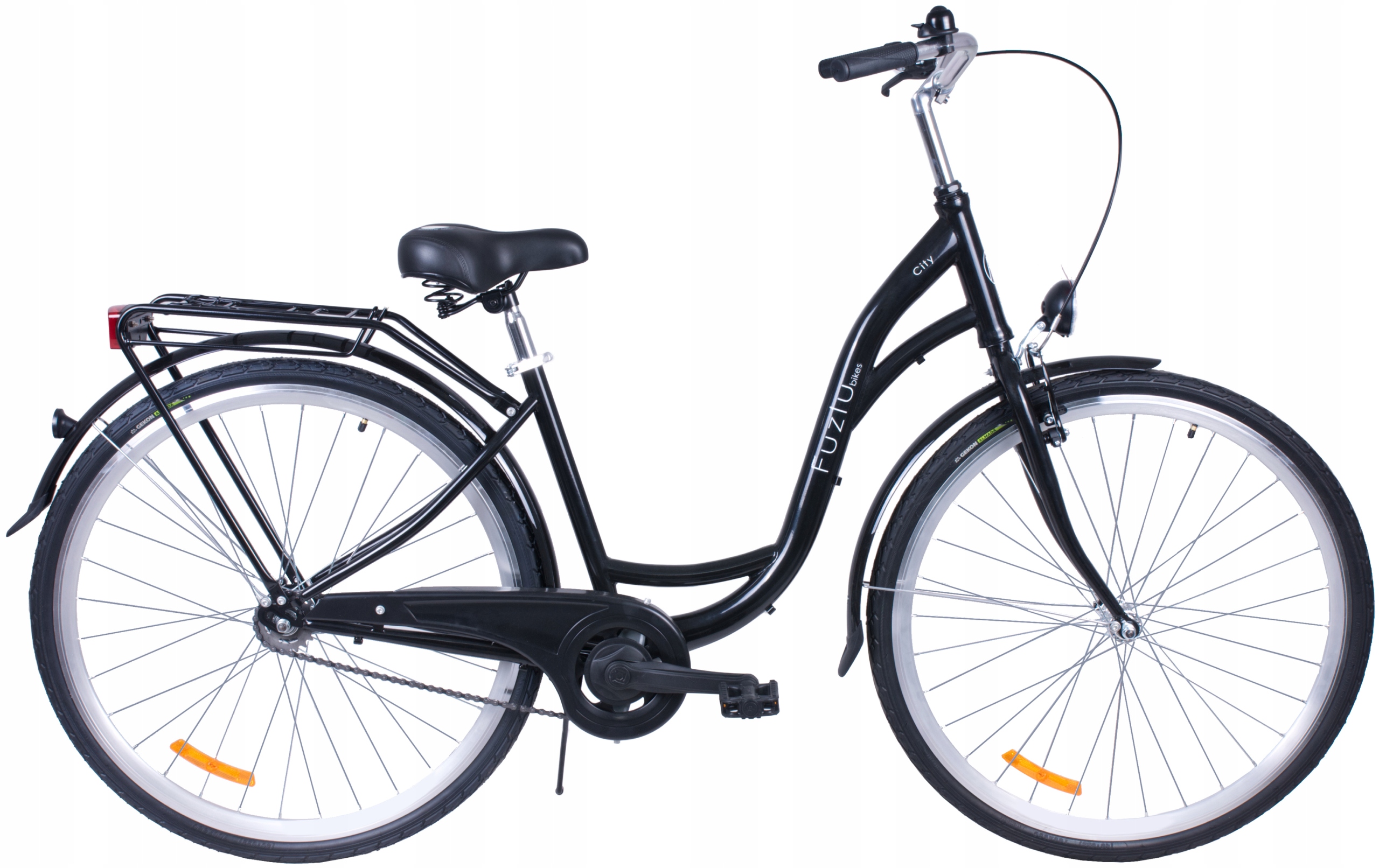 Rower miejski 28 Fuzlu City S1 czarny