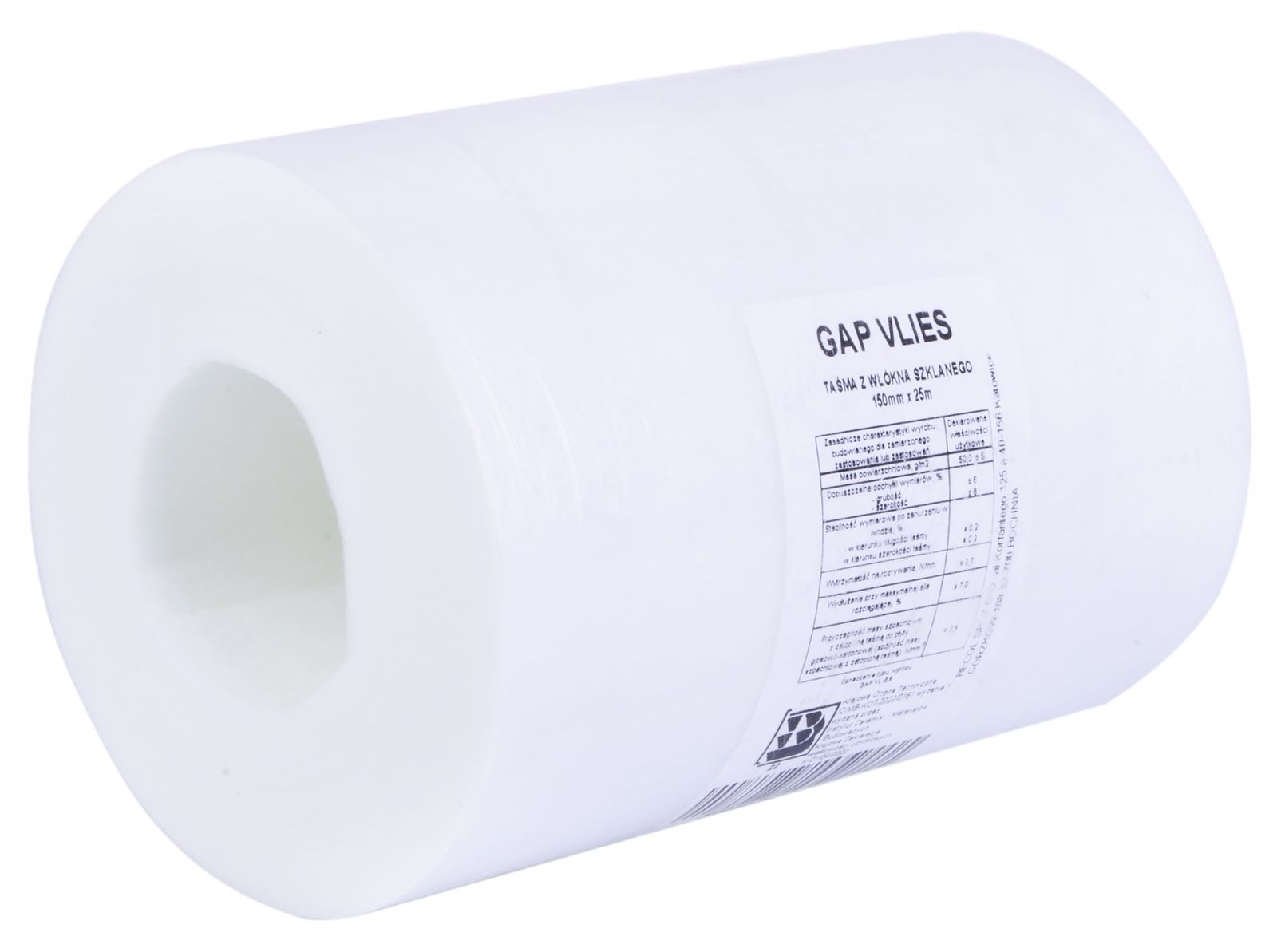 TAŚMA Z WŁÓKNA SZKLANEGO FLIZELINA 150MM X 25M