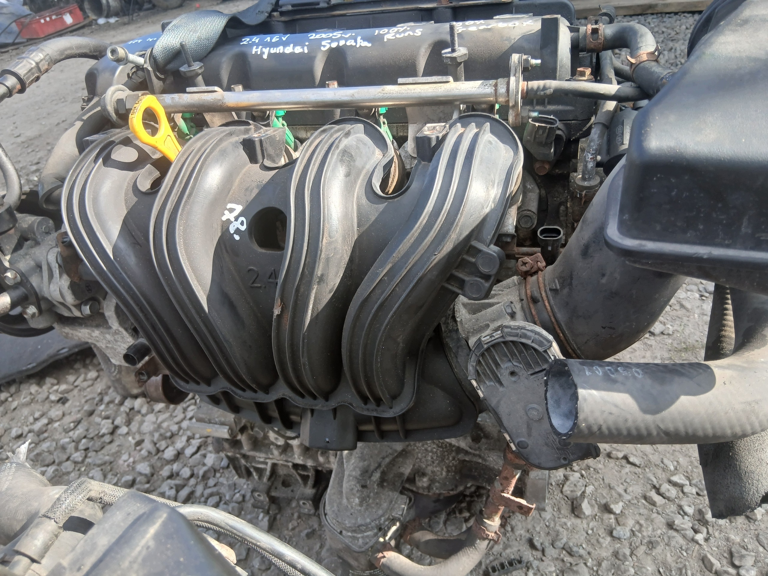 HYUNDAI SONATA 2.4 16V 2005 G4KC engine complete KPL 174 TYS KM