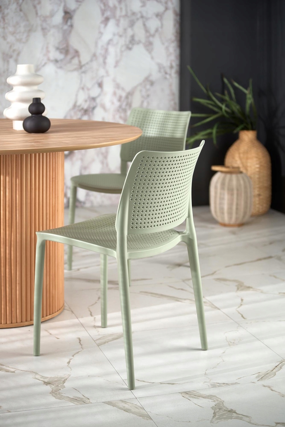 Krzesło do poczekalni K514 tworzywo sztuczne Blue Kolor korpusu niebieski