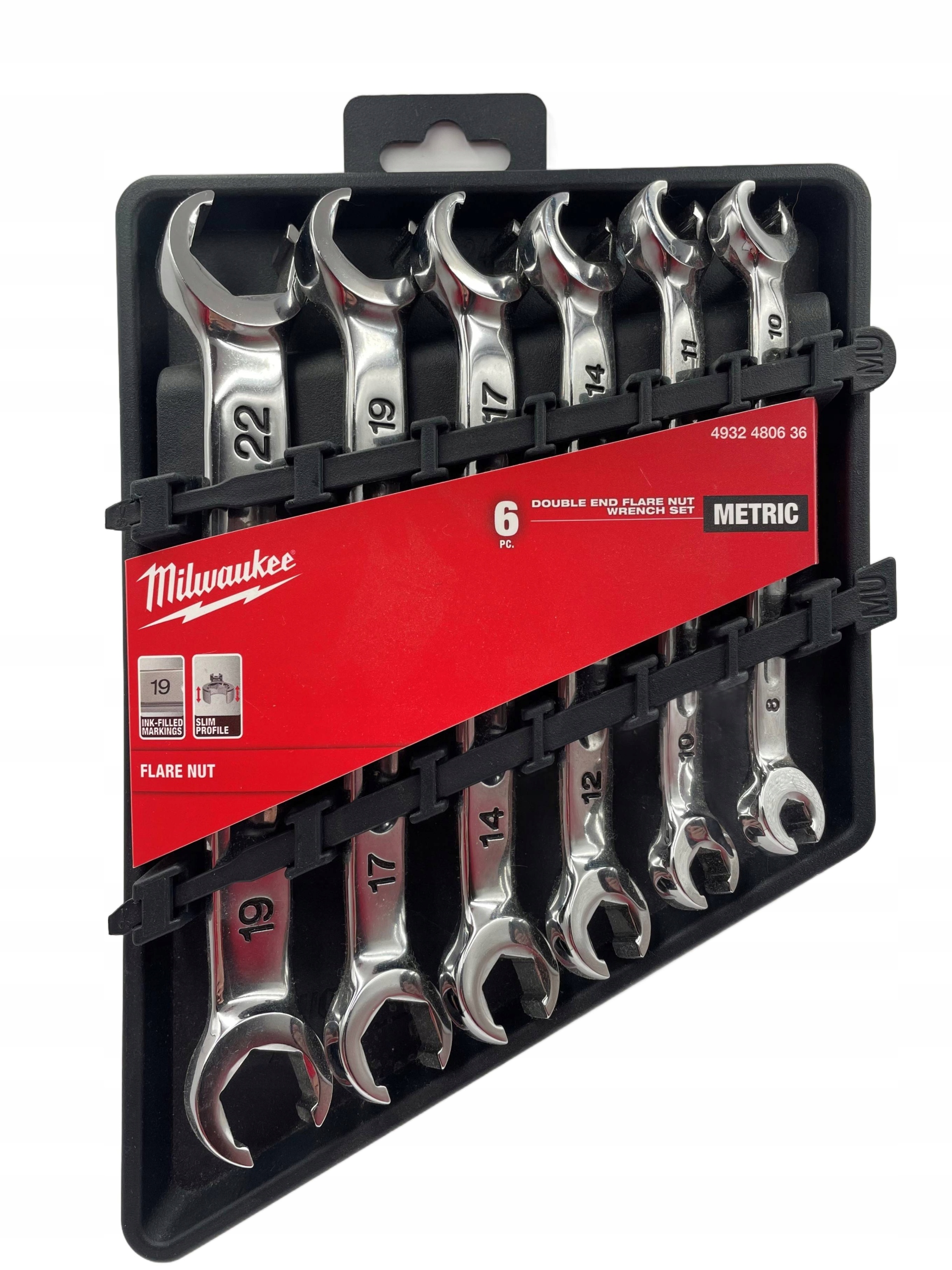 Sada otvorených kľúčov pre brzdové hadice Milwaukee 4932480636