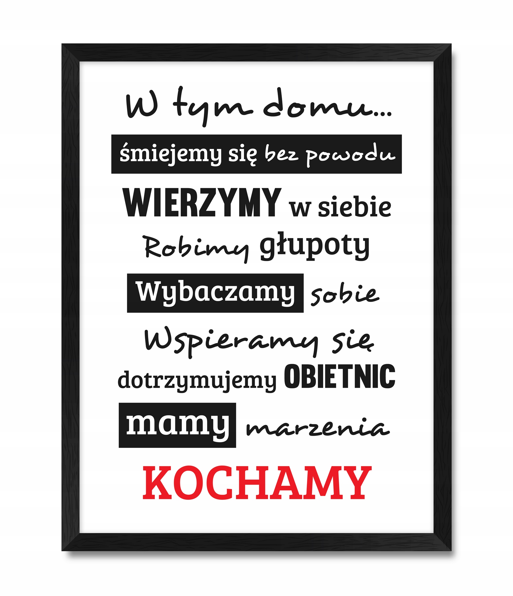 

Obrazy obrazki na ścianę z tekstami cytatami 30x40