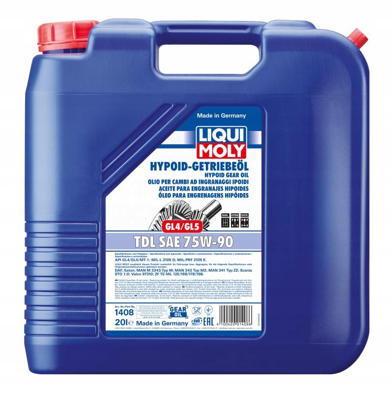 OLEJ LIQUI MOLY 75W90 20L HYPOID GETRIEB